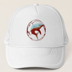 Great White Shark Graphic Design Trucker Hat