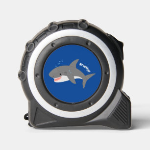 Great white shark happy cartoon illustration  1