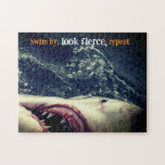 Great white shark jaws jigsaw puzzle<br><div class="desc">This is a closeup photo I took of a great white shark in South Africa</div>