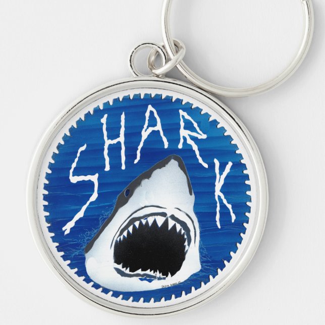 Great White Shark Key Ring (Front)