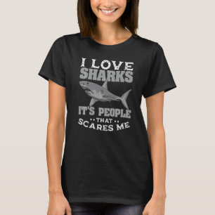 Great White Shark Largest Predator Fish Ocean Biol T-Shirt