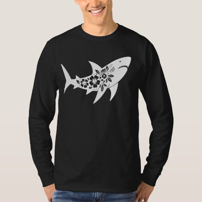 Great White Shark Lover Marine Biology Animal Scie T-Shirt (Front)