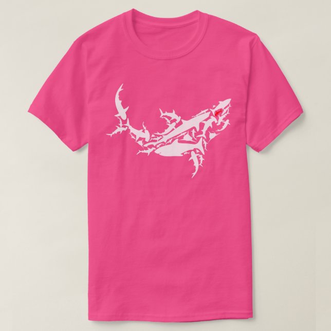 Great White Shark Marine Ocean Shark  T-Shirt (Design Front)