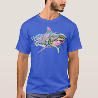 Great White Shark Motif Sharks 312  T-Shirt
