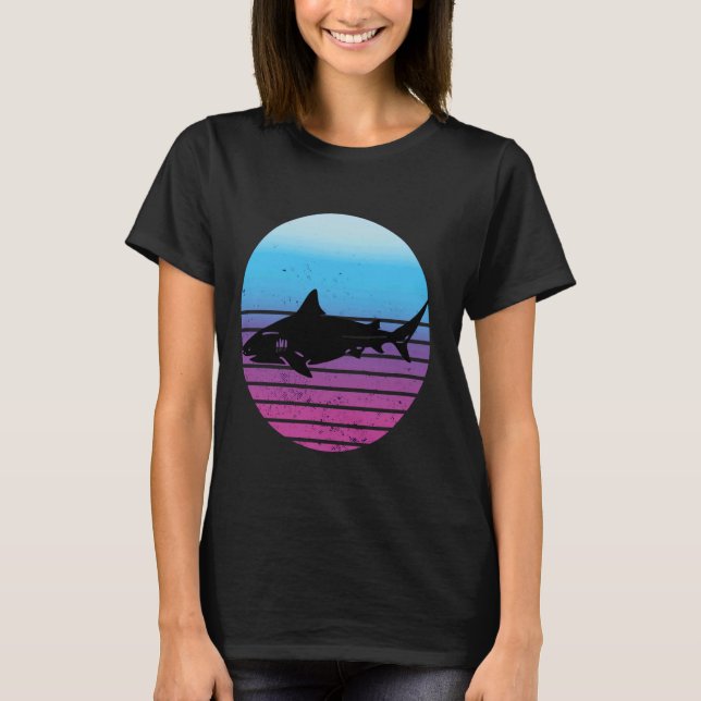 Great White Shark Ocean sharks silhouette Sharks A T-Shirt (Front)