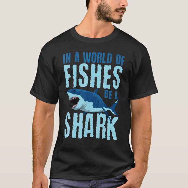 Great White Shark Oceanologists Largest Predator F T-Shirt (Front)