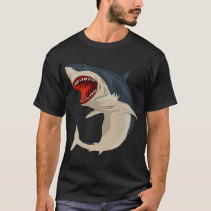 Great White Shark open Jaws T-Shirt