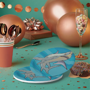 Great White Shark Paper Plate