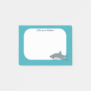 Great White Shark Personalised Post-it Notes