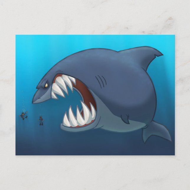 Great White Shark Postcard (Front)