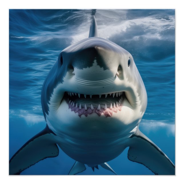 Great White Shark Poster (Front)