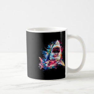 Great White Shark Scuby Diving Fishing Shark Lover Coffee Mug