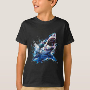Great White Shark Scuby Diving Fishing Shark Lover T-Shirt