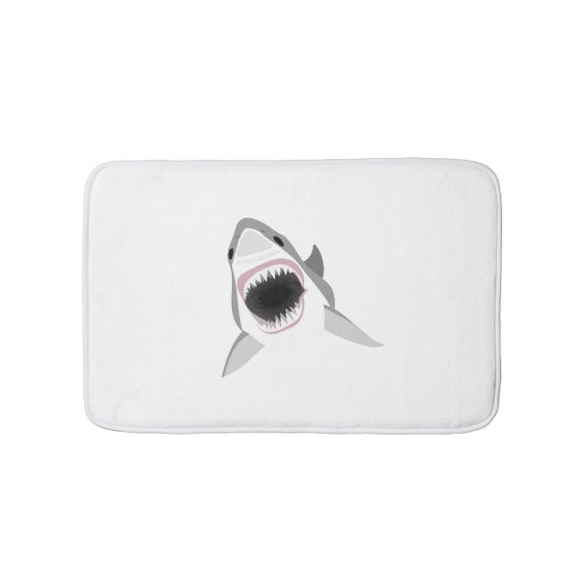 Great White Shark - Shark Attack Bath Mat (Front)