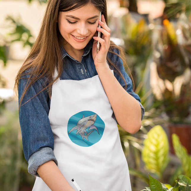Great White Shark Standard Apron (Creator Uploaded)