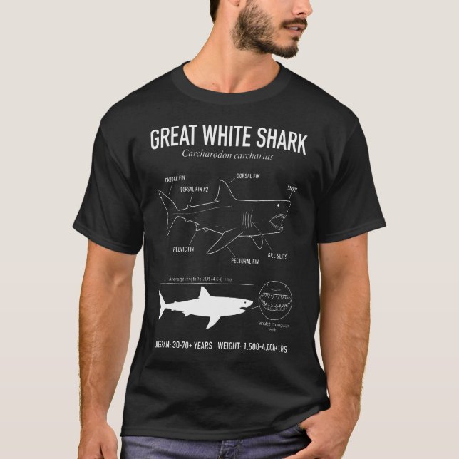 Great White Shark T-Shirt (Front)