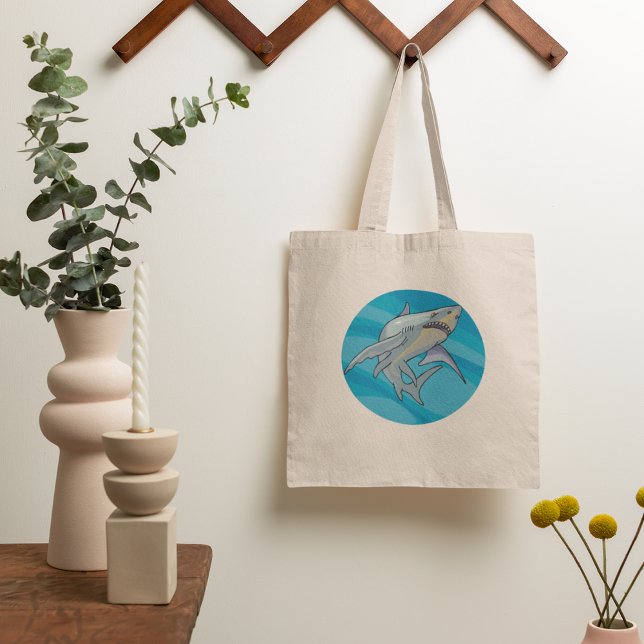 Great White Shark Tote Bag (Creator Uploaded)