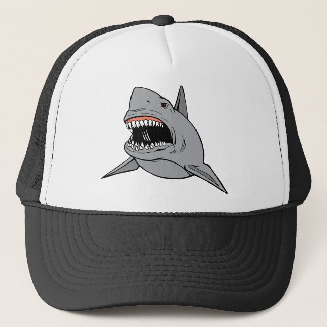 Great White Shark Trucker Hat (Front)
