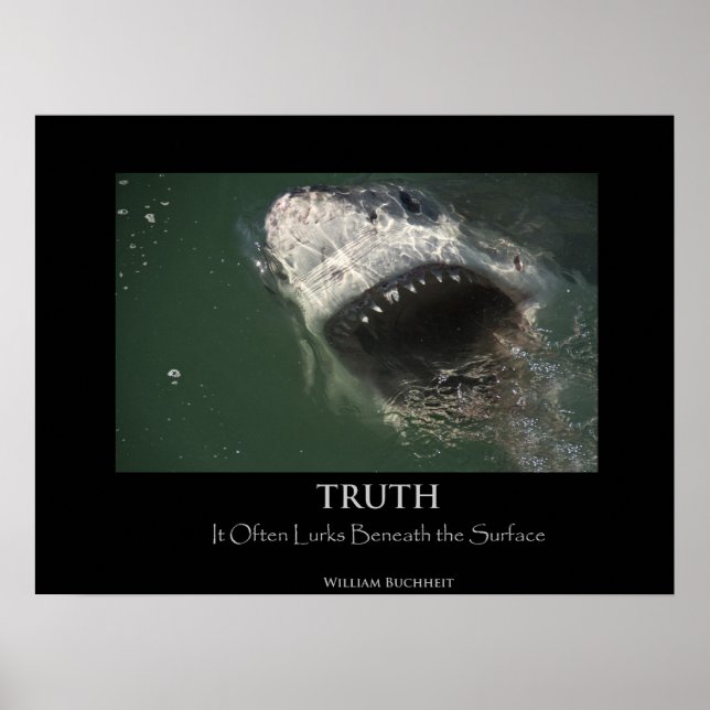 Great White Shark "Truth" Poster (Front)