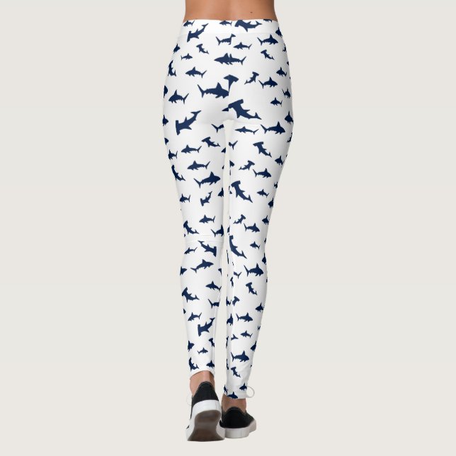 Great White Sharks, Sharks Leggings (Back)