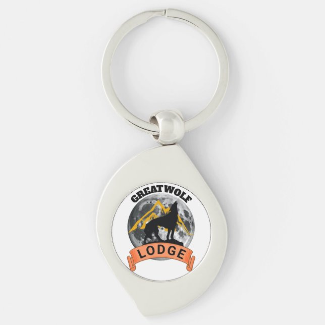 Great wolf lodge button key ring (Front)