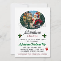 Great Wolf Lodge Christmas Surprise Trip Invite
