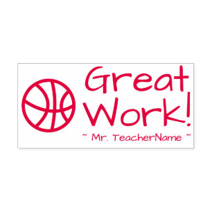 "Great Work!" Marking Rubber Stamp