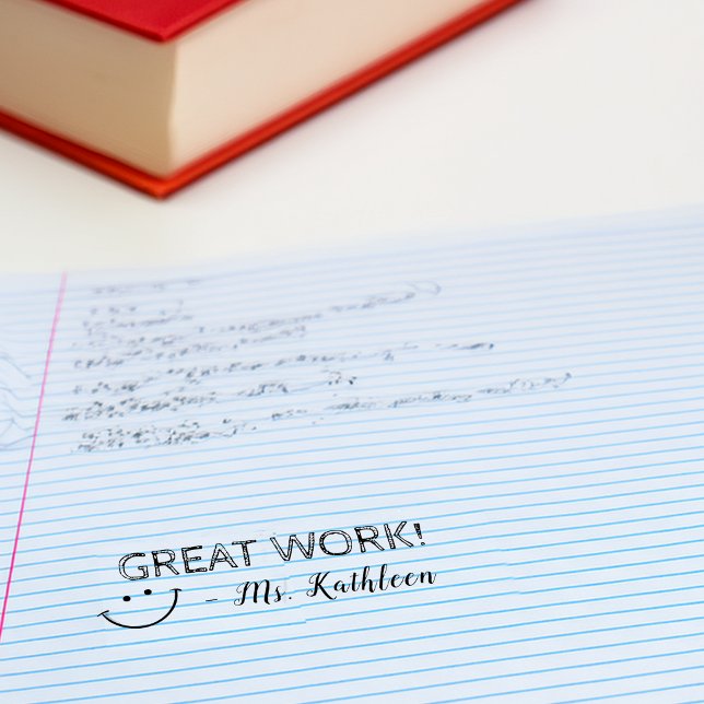 Great Work | Personalised Teachers Self-inking Stamp (Great Work | Personalized Teachers Self-inking Stamp)