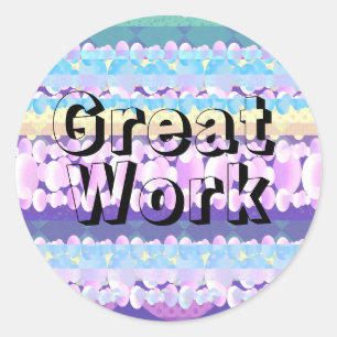 Great Work Student Classic Round Sticker