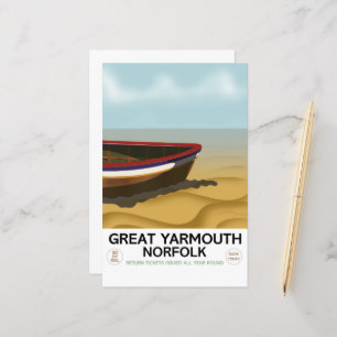 Great Yarmouth Norfolk Vintage travel poster