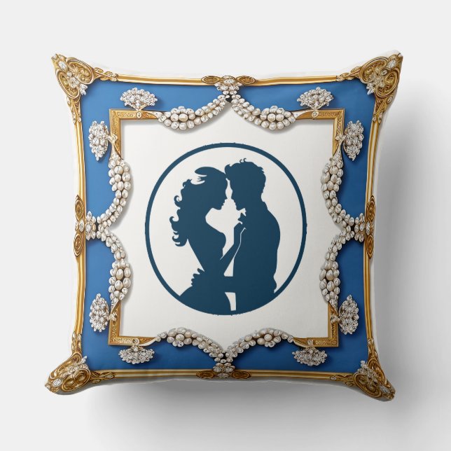 Great your own Luxury Golden Frame Cushion (Front)