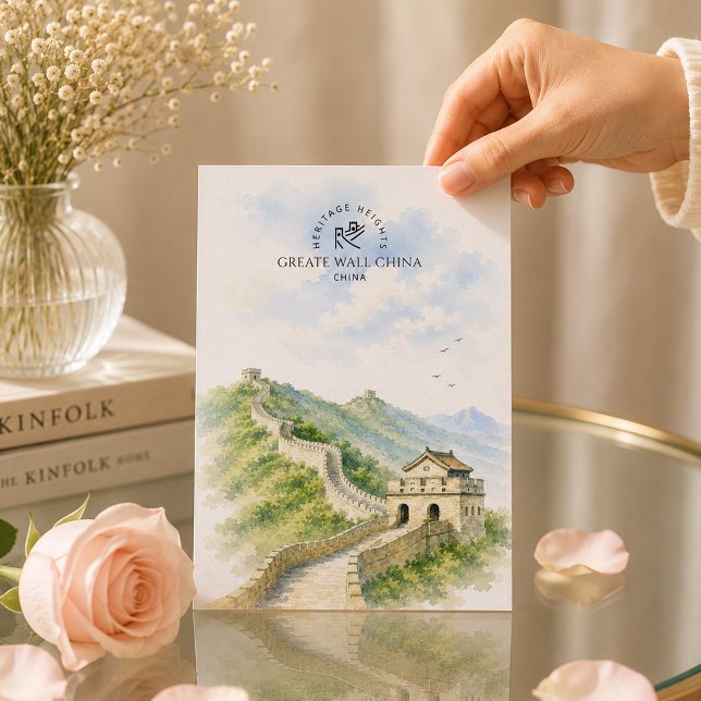 Greate Wall China | Architecture Landscape Travel Postcard (Greate Wall China | Architecture Landscape Travel Postcard)