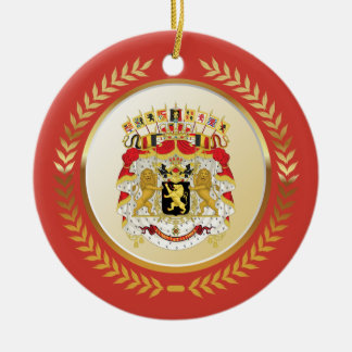 Greater Coat of Arms of Belgium Ceramic Tree Decoration