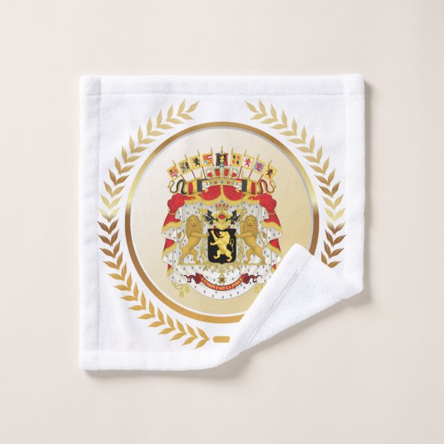 Greater Coat of Arms of Belgium Wash Cloth (Wash Cloth)