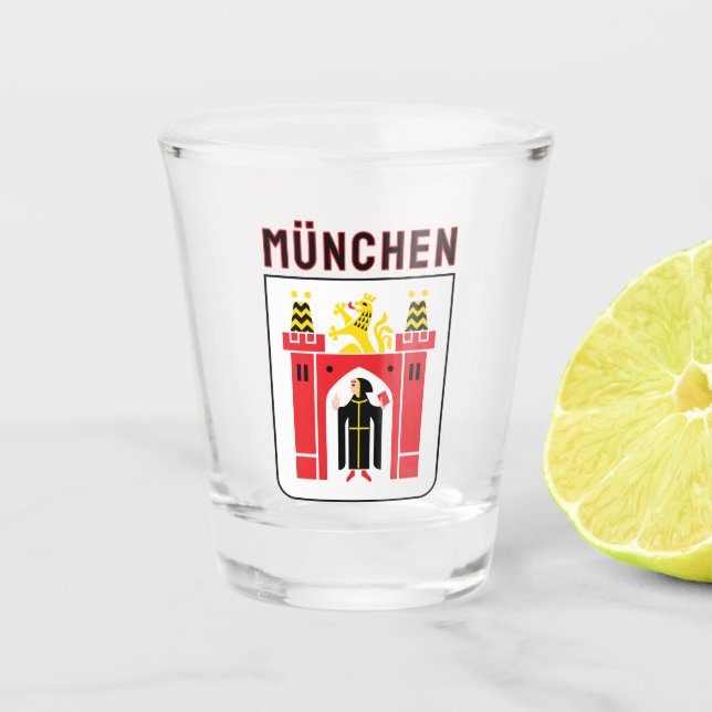 Greater coat of arms of Munich Shot Glass (Front)