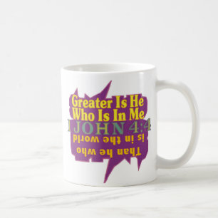 GREATER IS HE© COFFEE MUG