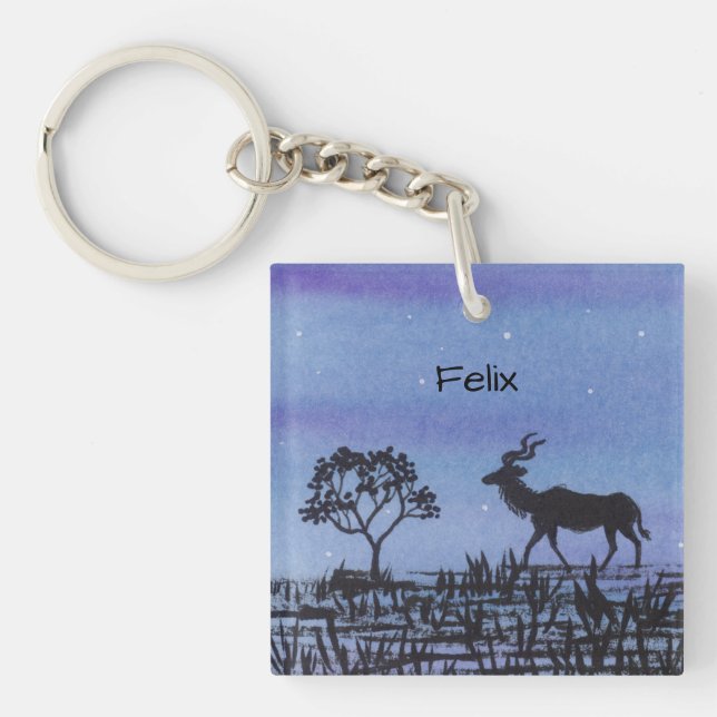 Greater Kudu Key Ring (Front)