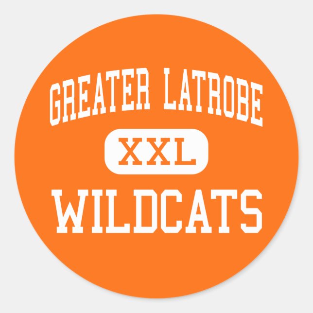 Greater Latrobe - Wildcats - High - Latrobe Classic Round Sticker (Front)