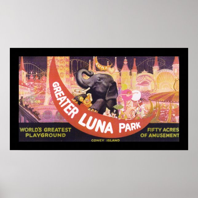 Greater Luna Park (canvas) Poster (Front)