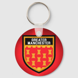 Greater Manchester Flag Key Ring