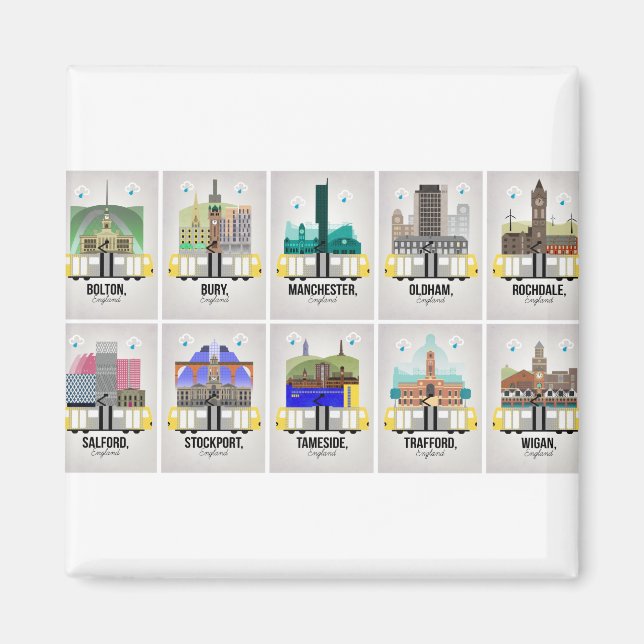 Greater Manchester Magnet (Front)