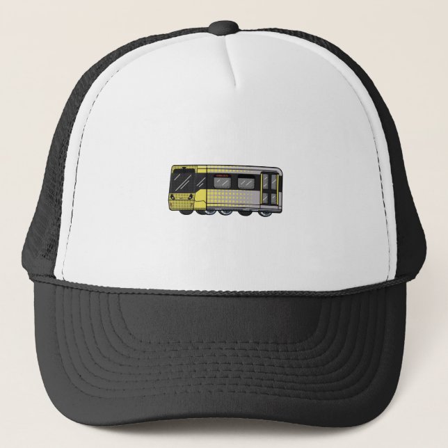 Greater Manchester Metrolink graffiti bomb sticker Trucker Hat (Front)