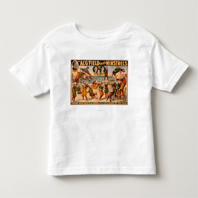 Greater Minstrels - Bunch of Clowns at the Beach Toddler T-Shirt (Front)