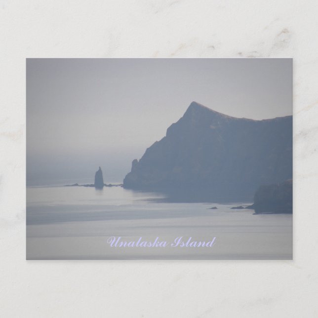 Greater Priest Rock, Unalaska Island Postcard (Front)