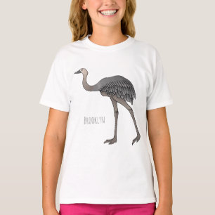 Greater rhea bird cartoon illustration  T-Shirt