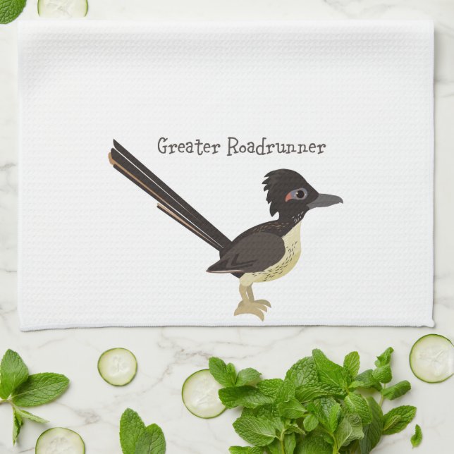 Greater Roadrunner Tea Towel (Folded)