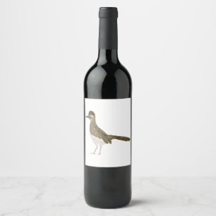 Greater Roadrunner Wine Label