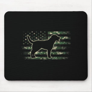 Greater Swiss Mountain Camouflage American Flag Mouse Pad