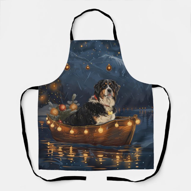 Greater Swiss Mountain Christmas Festive Voyage Apron (Front)