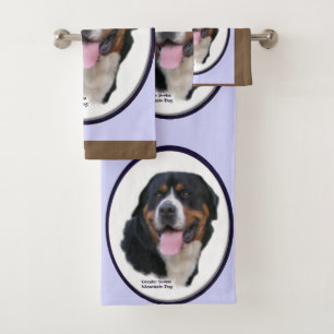 Greater Swiss Mountain Dog Art Bath Towel Set